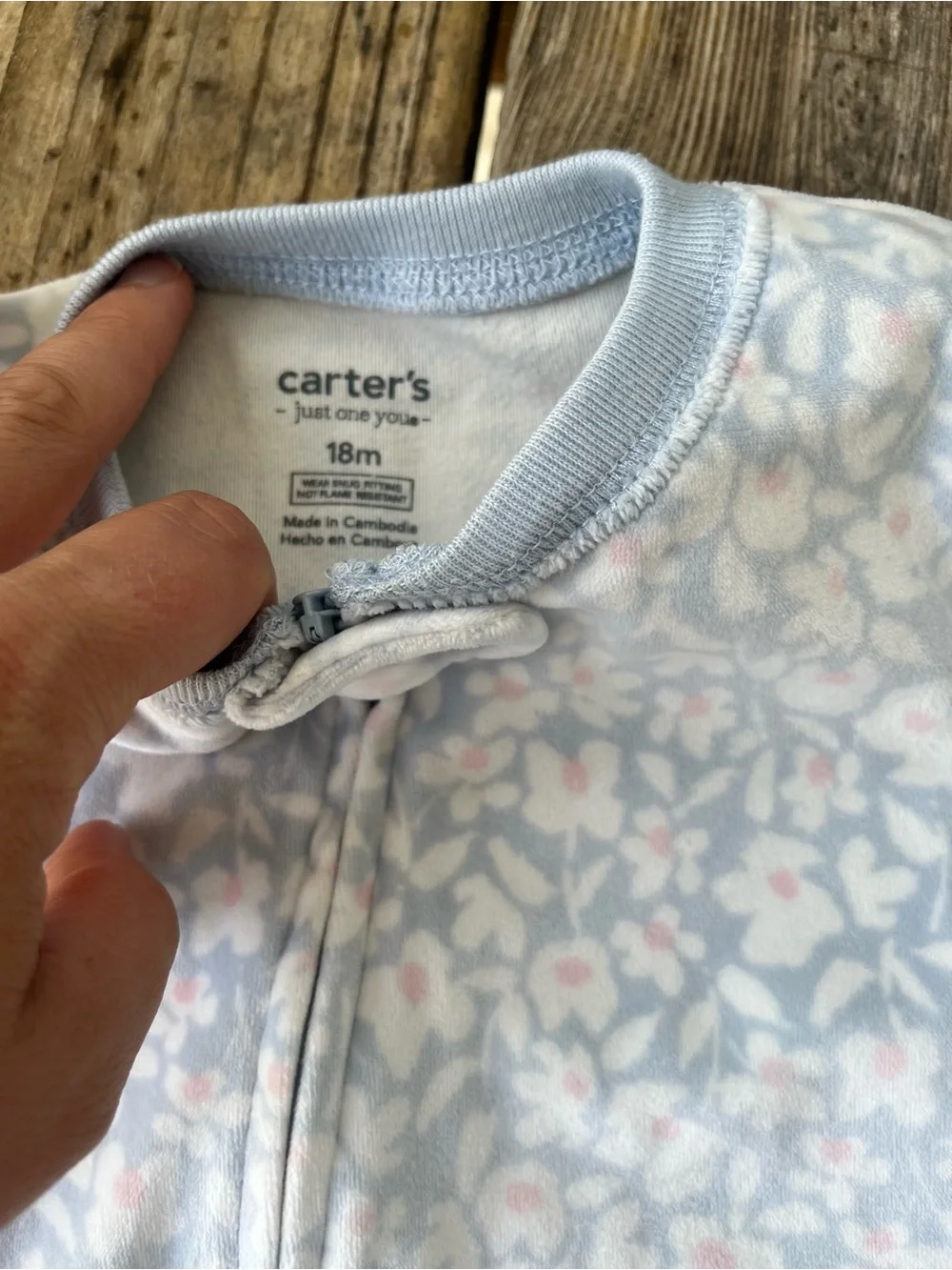 Carter’s footy pajamas